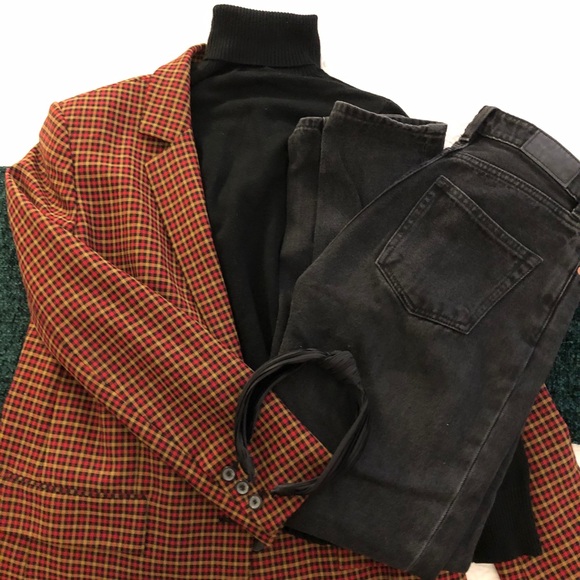 ZARA Blazer Checkered Design - Picture 7 of 8